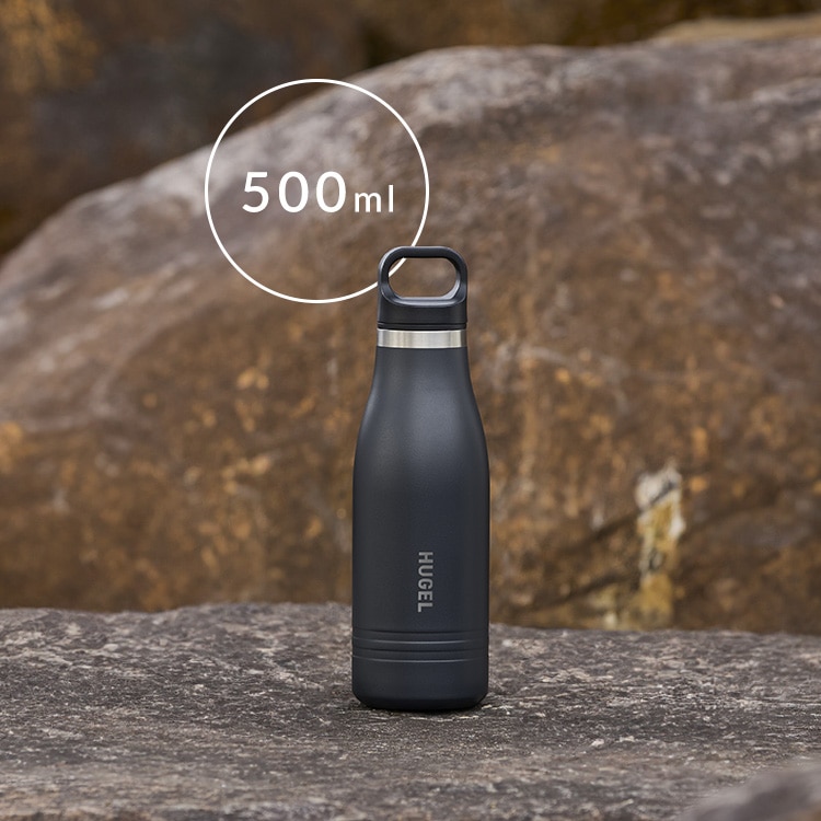 HUGEL 真空断熱マグボトル 500ml HSB-500 アッシュホワイト アッシュホワイト