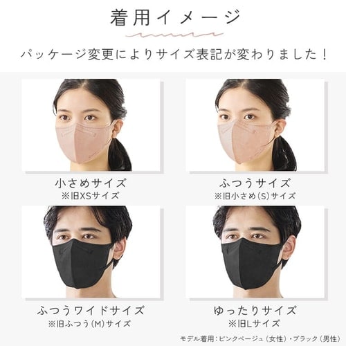 【25枚】カラーマスク ふつうサイズ 5枚×5 DAILY FIT MASK ピンクベージュ