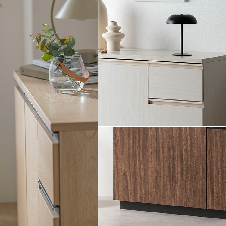 リビングキャビネット RCB-890R オフホワイト オフホワイト