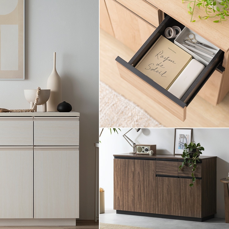 リビングキャビネット RCB-1190R ウォールナット ウォールナット