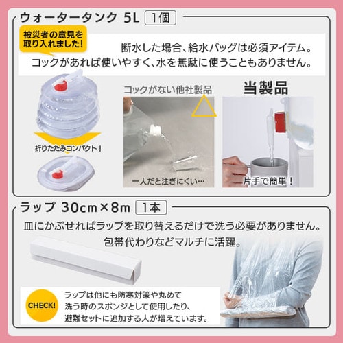 防災セット 食品付き 2人用 67点 NBS2-67