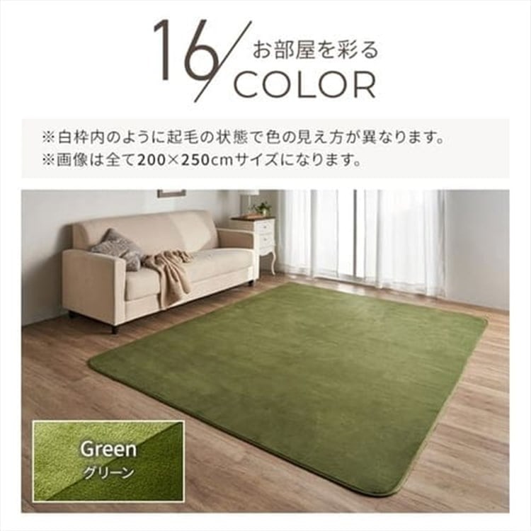 ラグ カーペット 洗える 洗えるラグ 北欧 ラグマット 絨毯 200×300 抗菌 防臭 滑り止め オールシーズン 床暖房 FNR-RC-2030 ダイヤホワイト ダイヤホワイト