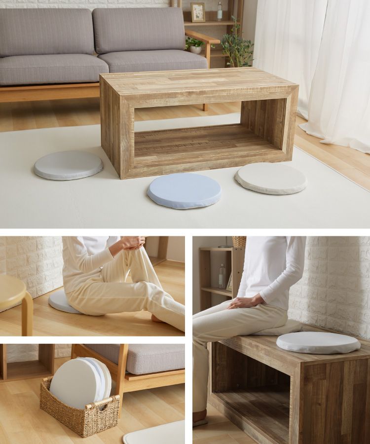 接触冷感モッチリチェアクッション 35cm グレージュ グレージュ