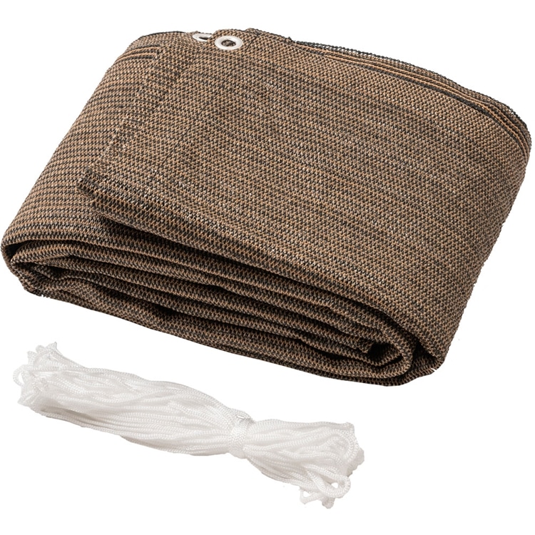 日除け ベランダシェード 5m ブラウン ブラウン/5m