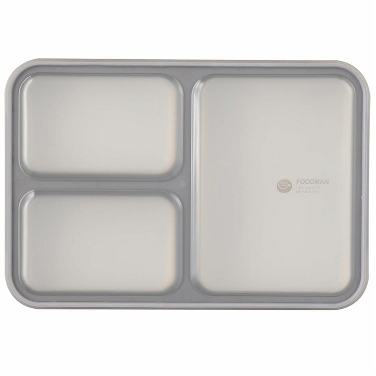 薄型弁当箱 抗菌 フードマン600 グレーベージュ グレーベージュ