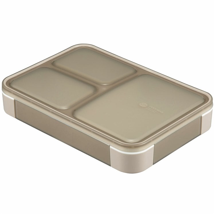 薄型弁当箱 抗菌 フードマン600 グレー グレー