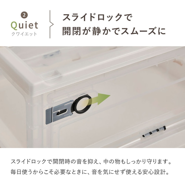 収納ボックス PS100 L(42L) 240653102 クリア クリア
