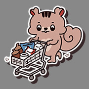 カートを押しているプラザブロウ