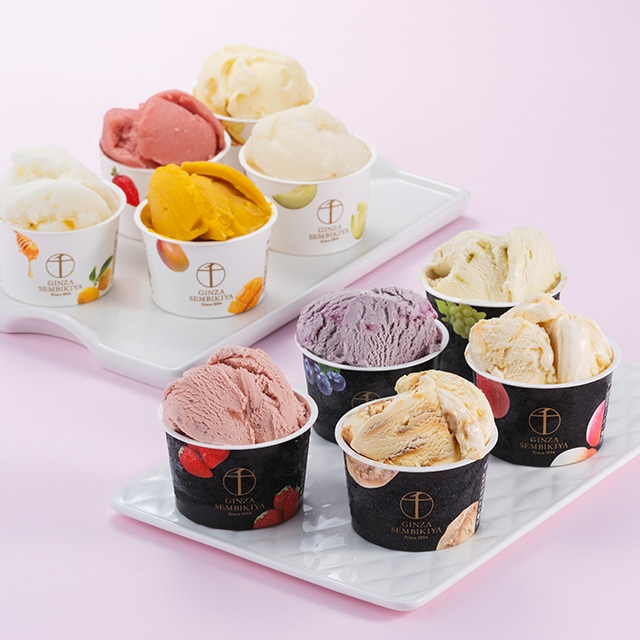 お歳暮 クリスマス 2025 アイス アイスクリーム お菓子 スイーツ 贈り物 ギフト 千疋屋 パティスリー銀座千疋屋 銀座プレミアムアイス＆ソルベ10個