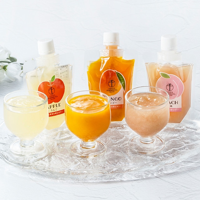 お歳暮 クリスマス 2025 ゼリー フルーツゼリー お菓子 スイーツ 贈り物 ギフト 千疋屋 パティスリー銀座千疋屋 銀座果実を飲むゼリー6個入