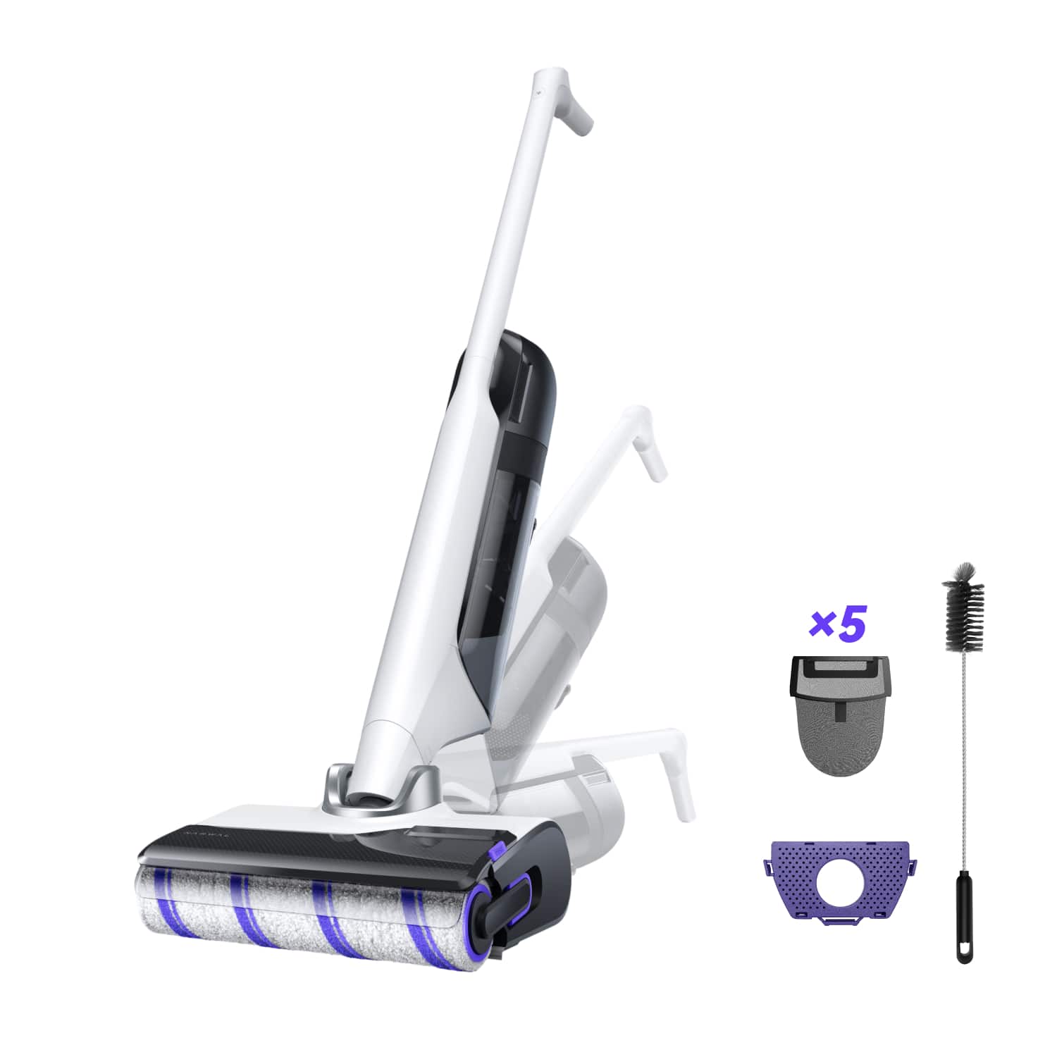 ［公式］Narwal(ナーワル) S30 コードレス水拭き掃除機 自走式 20,000Pa強力吸引 80℃温水モップ自動洗浄 ヒートアイロン乾燥 使い捨てゴミ分別ネット 乾湿両用掃除機 家具の下も清掃可能 絡まり防止機能 子どもやペットのいるご家庭に最適 メンテナンスフリー お手入れ簡単