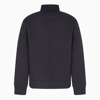 [EMPORIO ARMANI]Travel Essentials フルジップスウェットシャツ ダブルジャージー ネイビー M