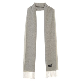 [EMPORIO ARMANI]スカーフ ピュアカシミア グレー イタリア製