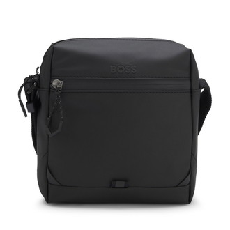 [BOSS] エコレザー レポーターバッグ リフレクターディテール Black