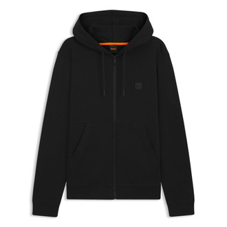 [BOSS] コットンテリー ジップアップフーディ トーナルロゴパッチ Black M