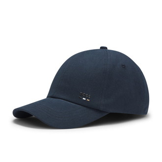 [BOSS] コットンツイルキャップ アイコニックディテール Dark Blue