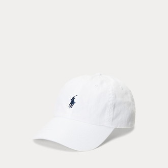 [POLO RALPH LAUREN]コットン チノ ベースボール キャップ ホワイト