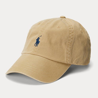 [POLO RALPH LAUREN]コットン チノ ベースボール キャップ ベージュ