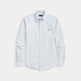 [POLO RALPH LAUREN]カスタムフィット オックスフォードシャツ ライトブルー S