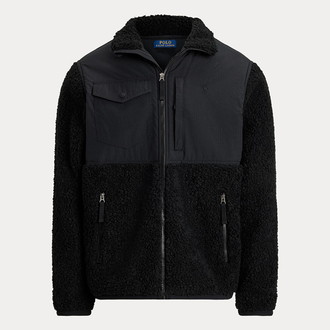 [POLO RALPH LAUREN]ハイパイル ジャケット ブラック M