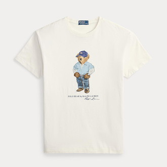 [POLO RALPH LAUREN]クラシック フィット Polo ベア ジャージー Tシャツ ホワイト S