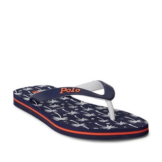 [POLO RALPH LAUREN]ボルト ロゴ フリップフロップ ネイビー 7 D