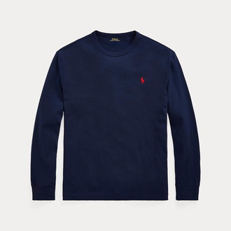 [POLO RALPH LAUREN]クラシック フィット ヘビーウェイト ジャージー Tシャツ ネイビー L