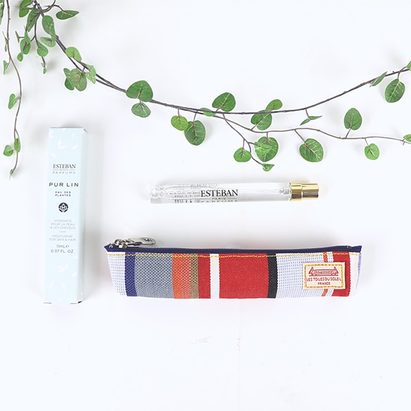 ESTEBAN 水性香水 オーデプランツ・ミニペンポーチセット(ピュアリネン&ダ シルヴァ) エステバン フレグランス ギフト ダ シルヴァ