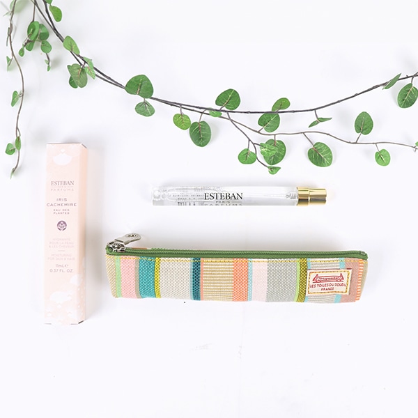 ESTEBAN 水性香水 オーデプランツ・ミニペンポーチセット(イリスカシミア＆プラージュ ド カバソン) エステバン フレグランス ギフト