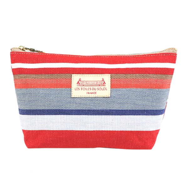 [A291]ソレイユポーチワイド(ダ シルヴァ ルージュ ブラン/DA SILVA Rouge Blanc)