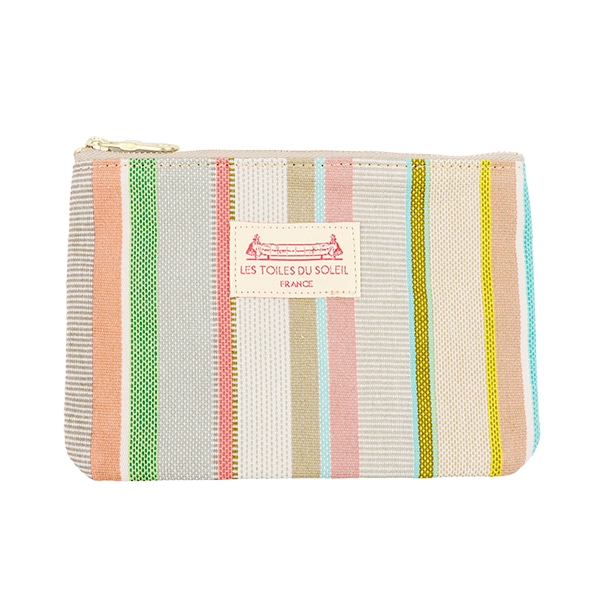 [A292]フラットソレイユポーチ(プラージュ ド カバソン エクリュ ベージュ/PLAGE DE CABASSON Ecru Beige) コスメポーチ ペンケース