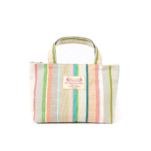 [U108]ZIP付きミニトート(プラージュ ド カバソン エクリュ ベージュ/PLAGE DE CABASSON Ecru Beige) トートバッグ