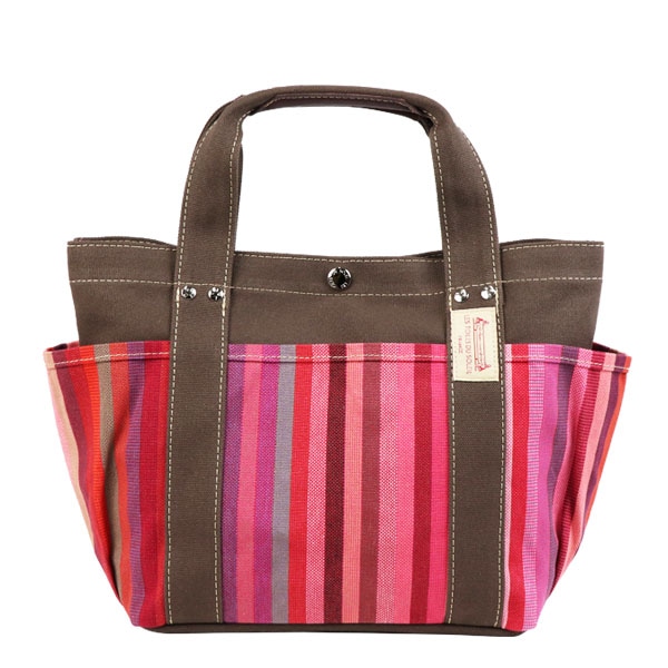 送料無料！[U113B]4ポケットトートS(プチ ダニ ローズ/PETITE DANI Rose) ※無地生地ブラウン トートバッグ B5対応