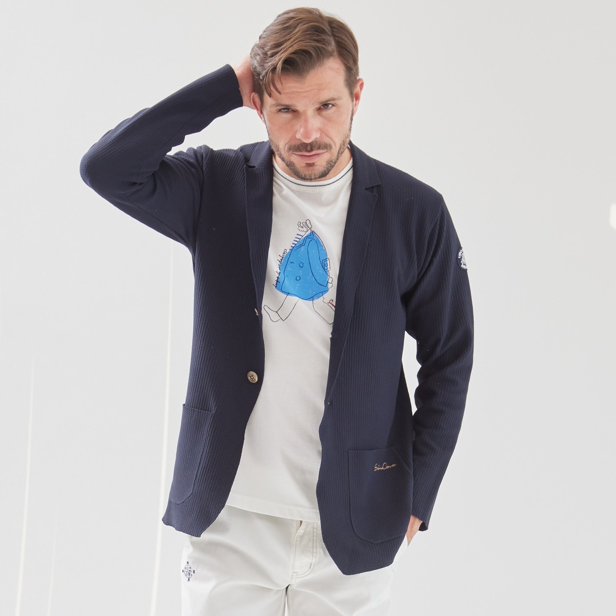 SINA COVAニットジャケット