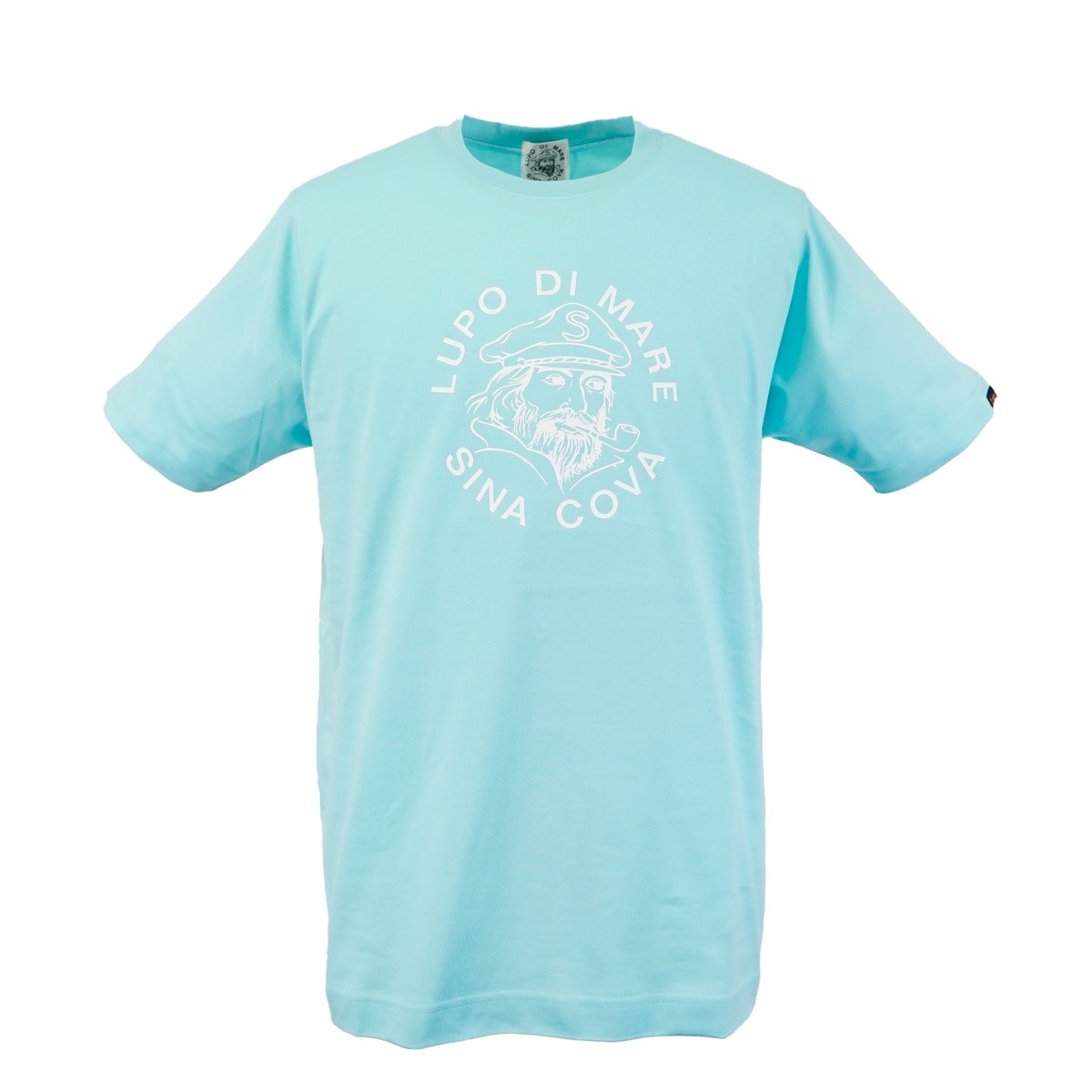 [SINA COVA(シナコバ)]ロゴプリント Tシャツ サックス L 10000580