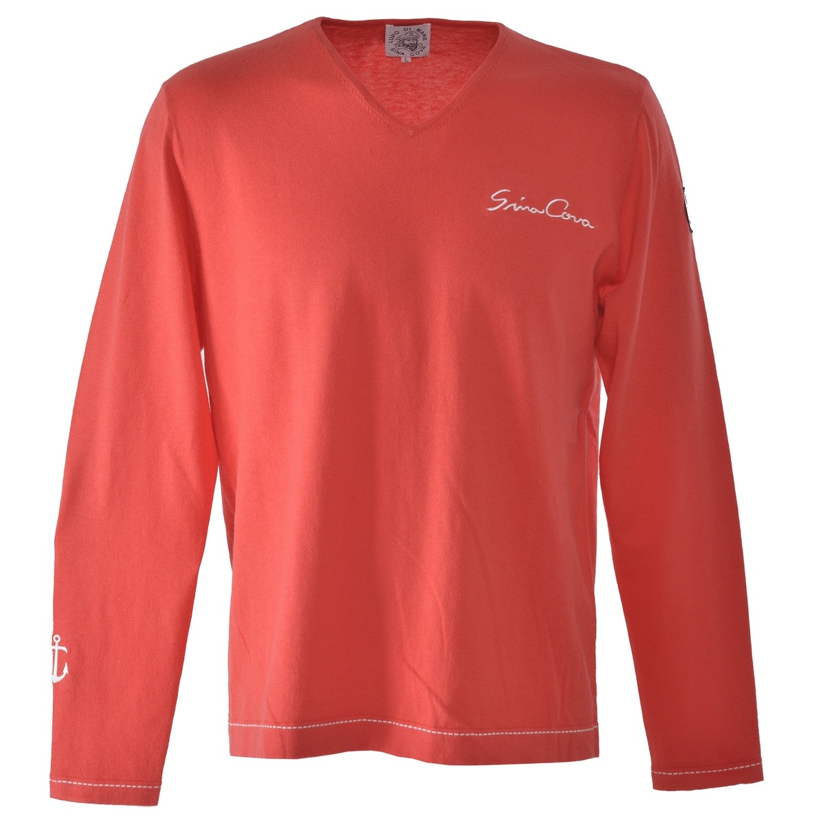 [SINA COVA(シナコバ)]Vネック ニット 24132010 ピンク LLサイズ