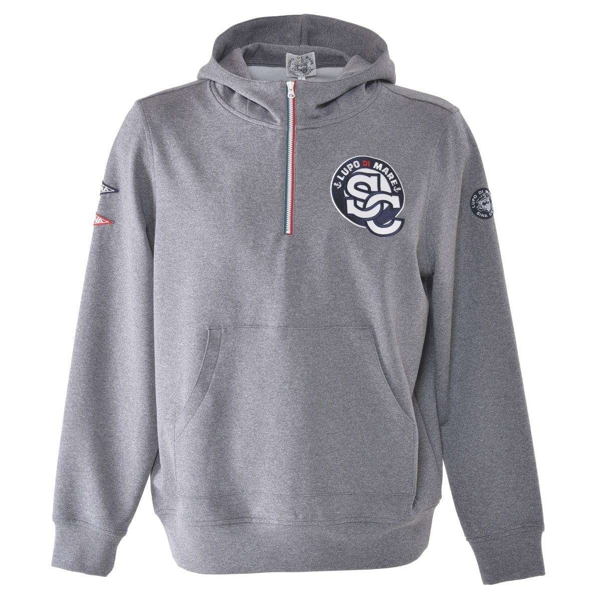 [SINA COVA(シナコバ)]ハーフZIPパーカー グレー  Lサイズ 24150010