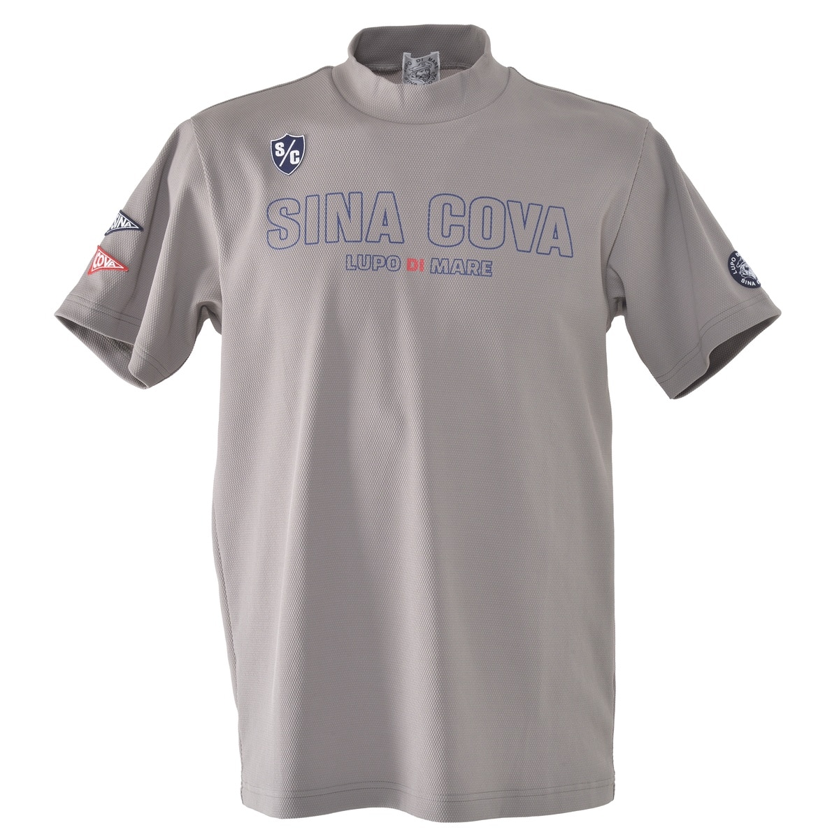 [SINA COVA(シナコバ)]ハイネック 半袖Tシャツ カーキ  LLサイズ 24150530