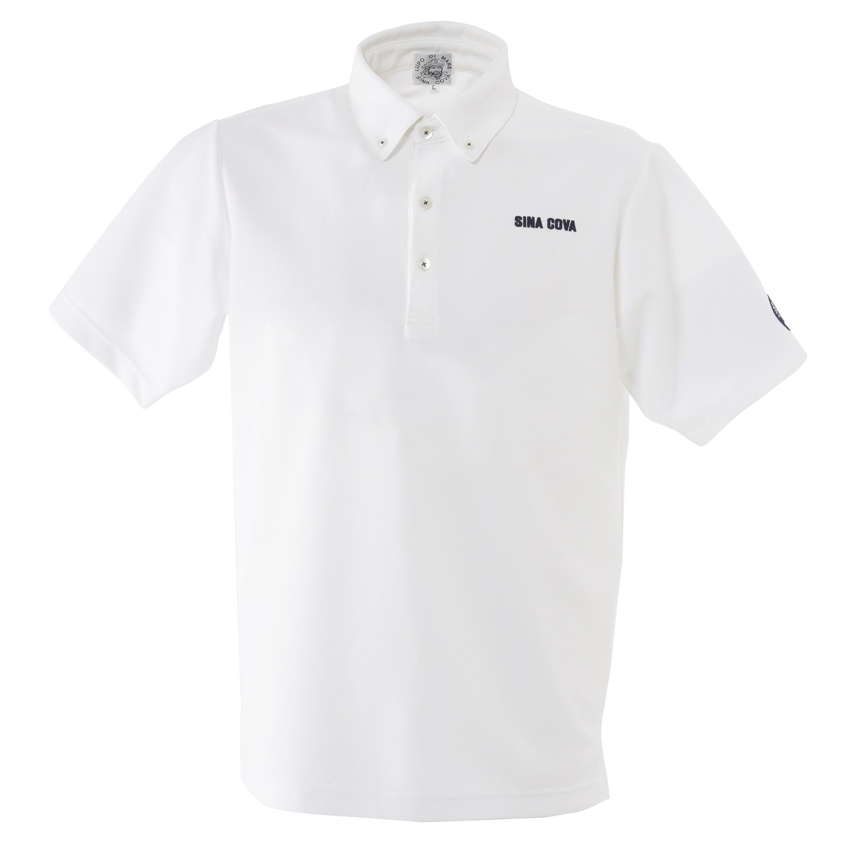 [SINA COVA(シナコバ)]半袖ボタンダウンシャツ カノコ ホワイト Mサイズ 24150560