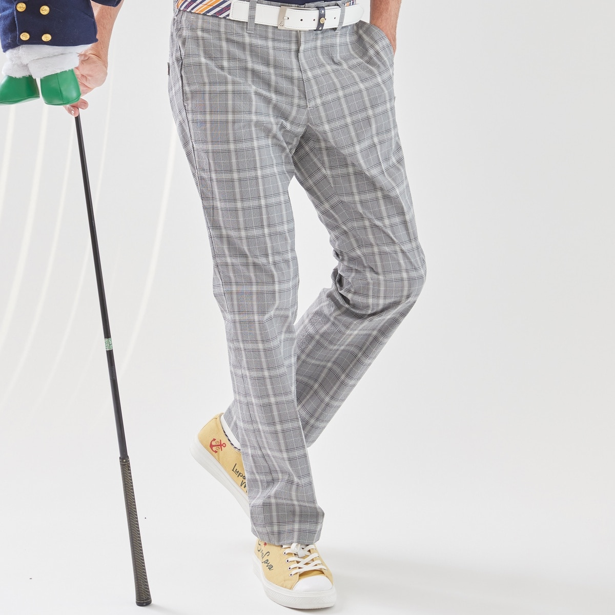 [SINA COVA(シナコバ)]ノータックパンツ グレー  84 24155020