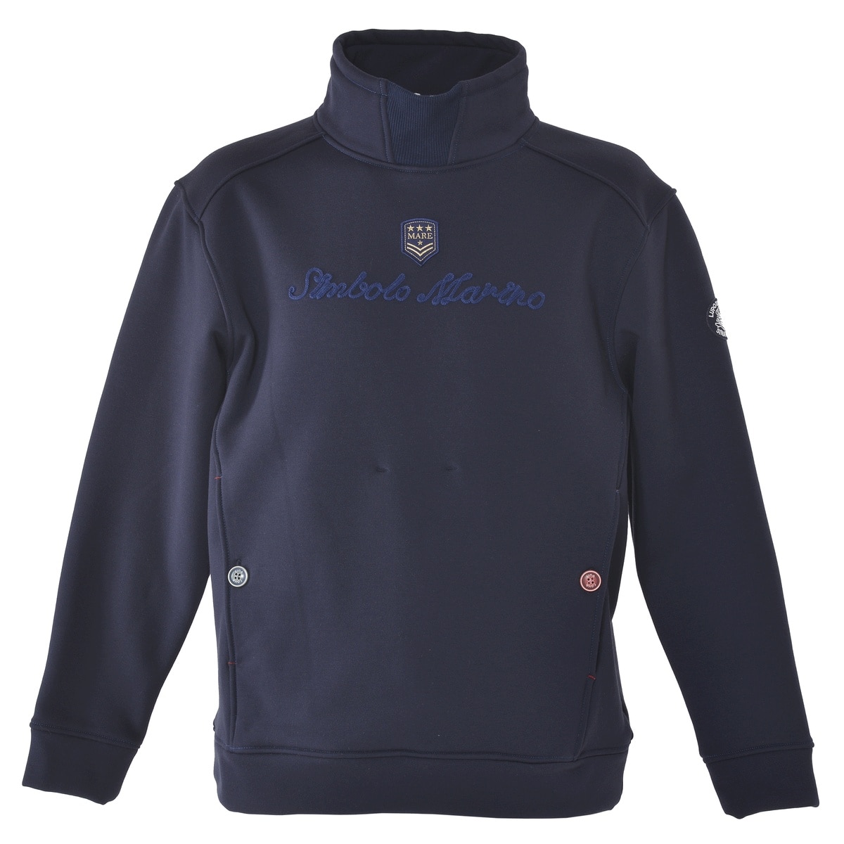 [SINA COVA(シナコバ)]ハイネック長袖プルオーバー ユニセックス(男女兼用) 24210100 ネイビー L