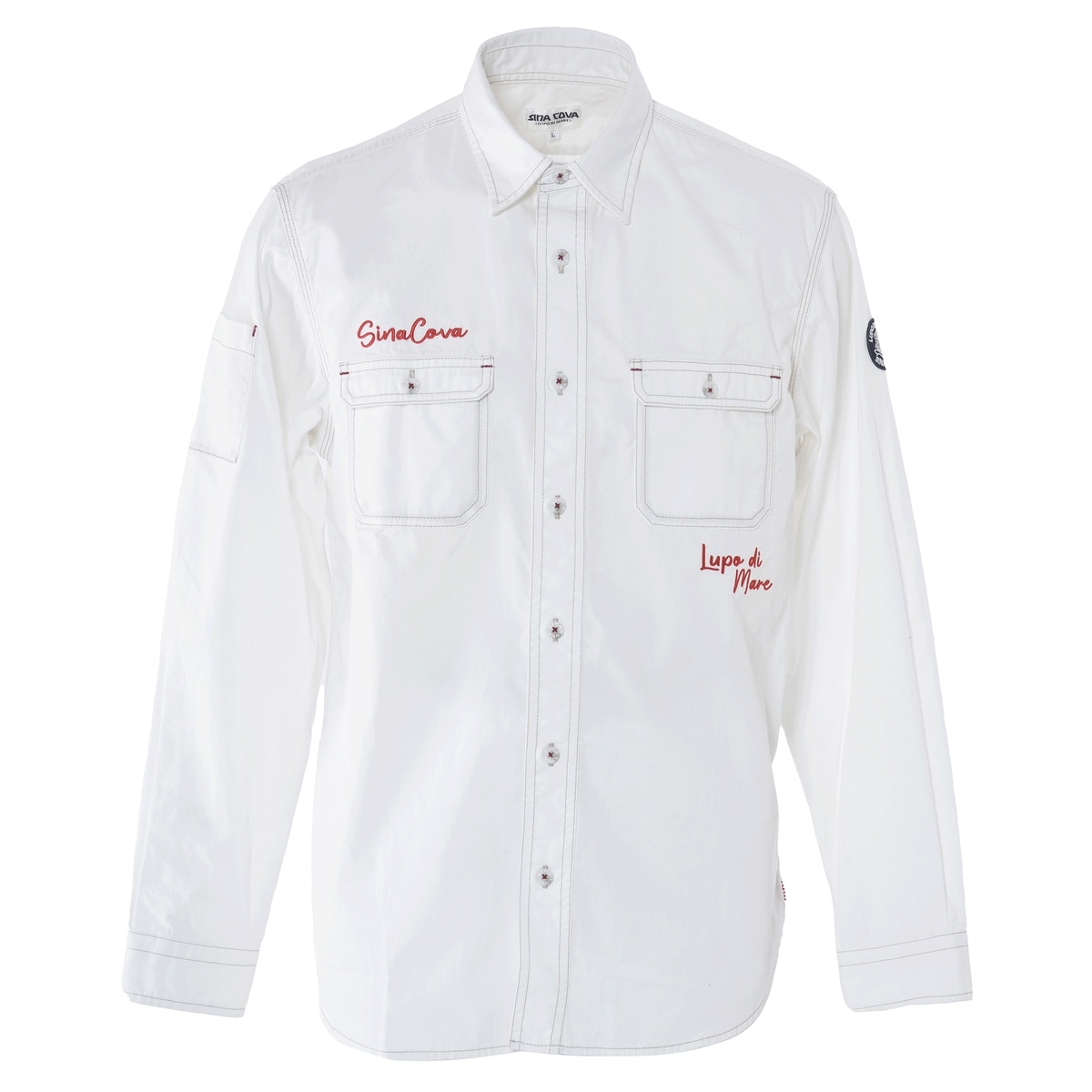 [SINA COVA(シナコバ)]長袖ワークシャツ 24224010 オフホワイト M