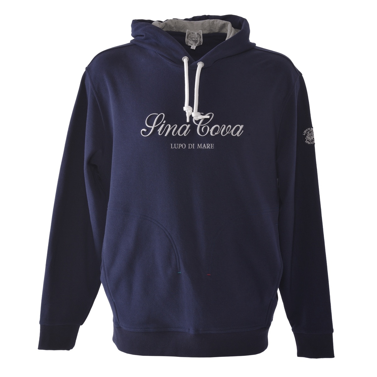 [SINA COVA(シナコバ)]フード付きプルオーバー(パーカー)ユニセックス(男女兼用)25110020 ネイビー L