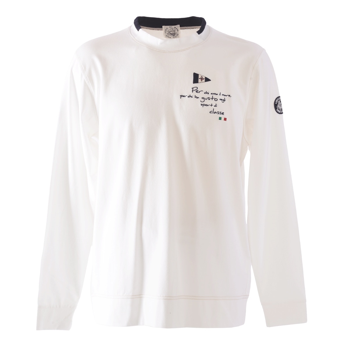 [SINA COVA(シナコバ)]モックネック長袖Tシャツ 25110040 オフホワイト L