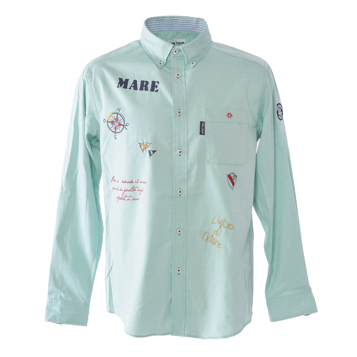 [SINA COVA(シナコバ)]長袖ボタンダウンシャツ 25114030 グリーン L