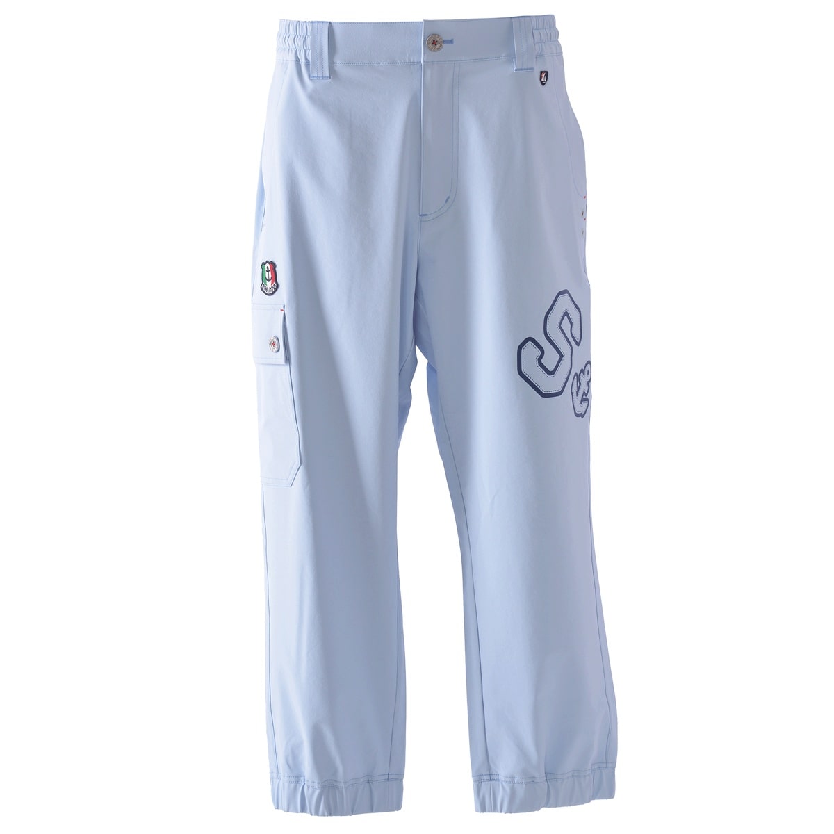 [SINA COVA(シナコバ)]8分丈クロップドパンツ 25115330 サックス L