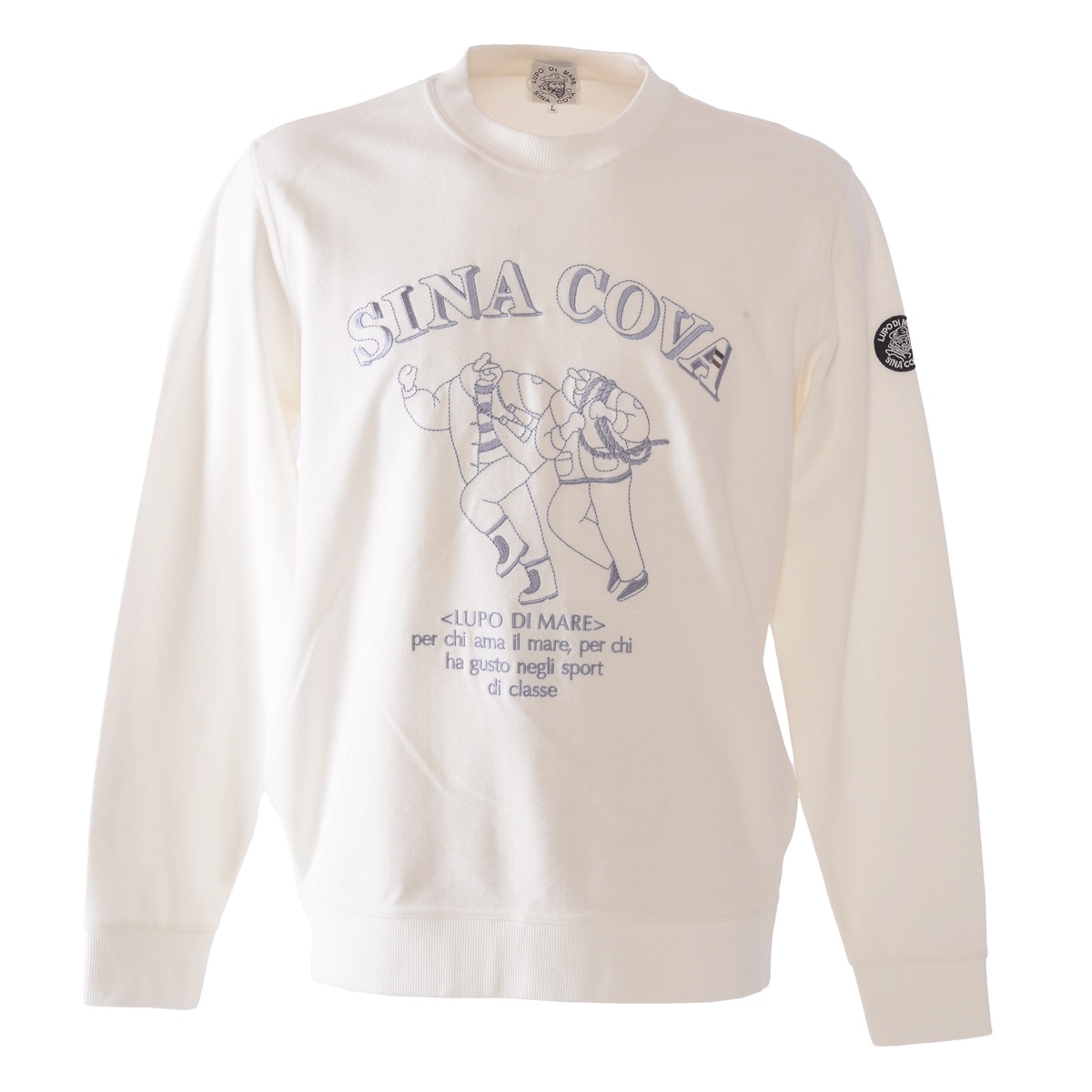 [SINA COVA(シナコバ)]クルーネックトレーナー 25120040 オフホワイト LL