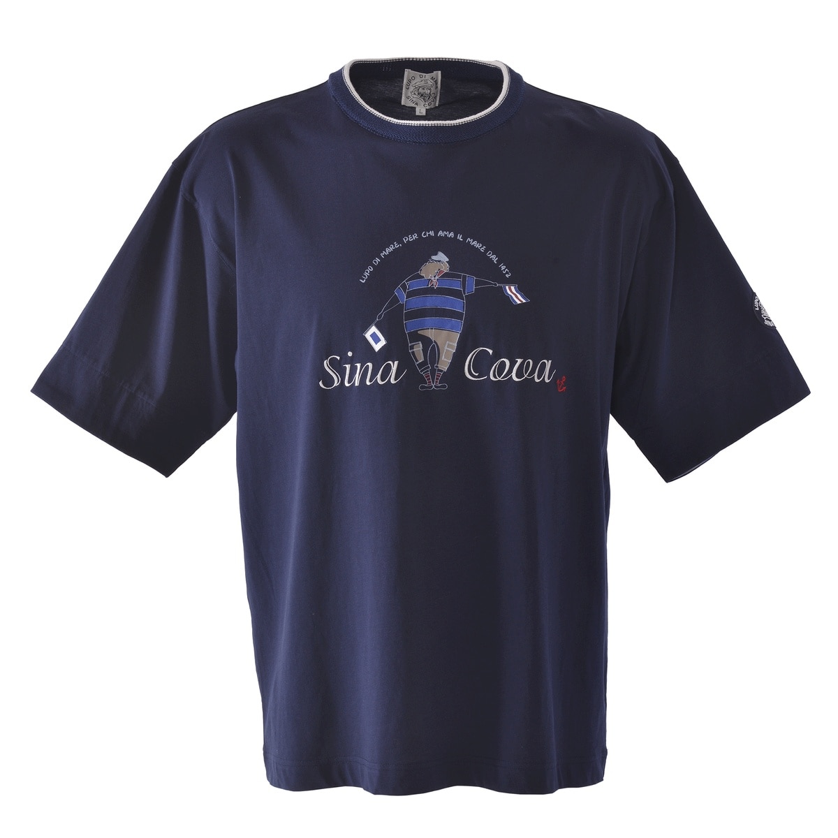 [SINA COVA(シナコバ)]半袖Tシャツ ユニセックス(男女兼用)25120530 サックス L