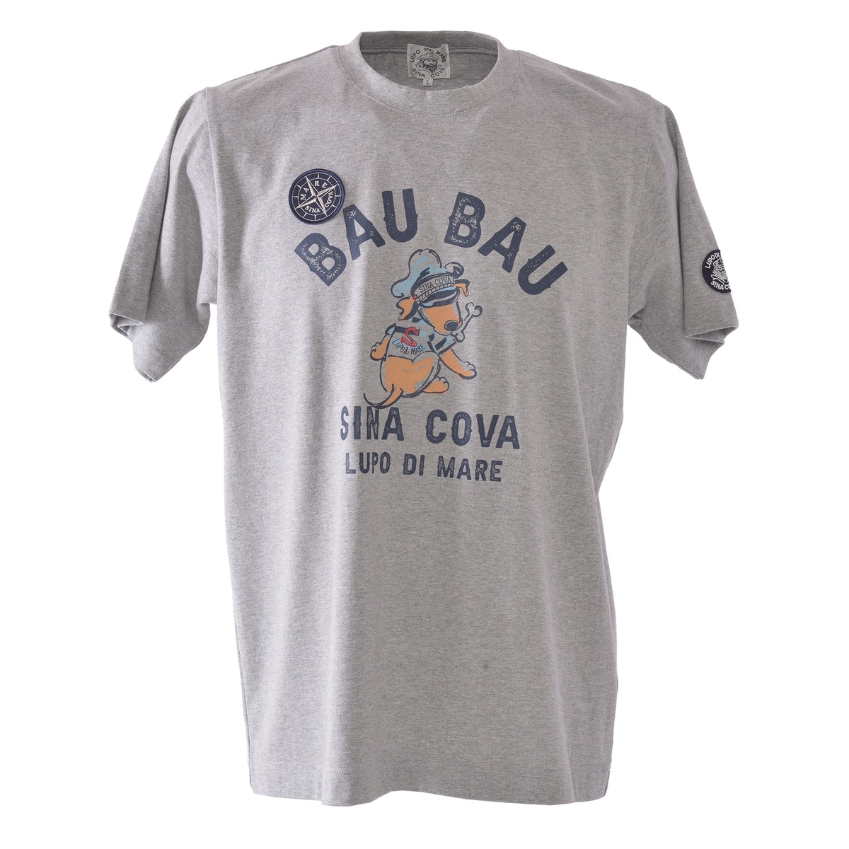[SINA COVA(シナコバ)]半袖Tシャツ ユニセックス(男女兼用)(BAU,BAU.) 25120550 グレー LL