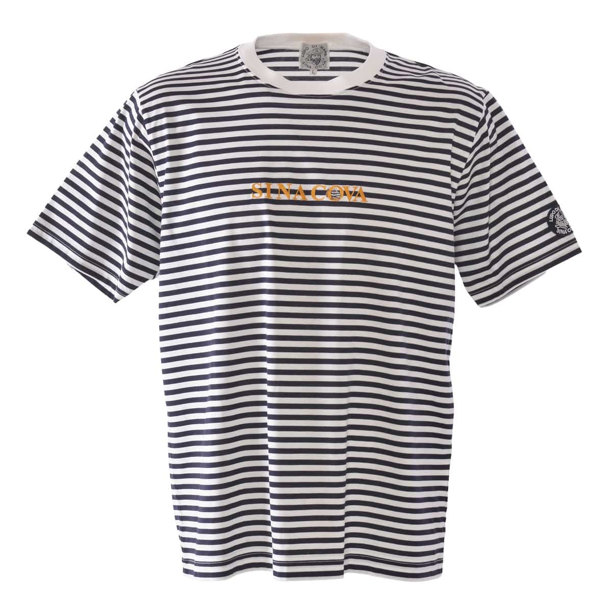 [SINA COVA(シナコバ)]ボーダー柄半袖Tシャツ ユニセックス(男女兼用) 25120570 ネイビー L